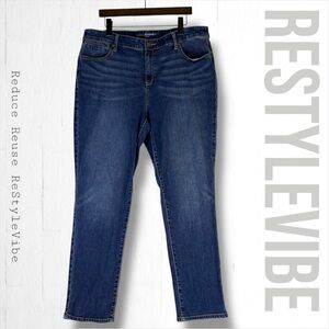 CHICOS Women’s Size 3 (US XL 16) Denim Jeans Jeggings High Rise Stretch Platinum